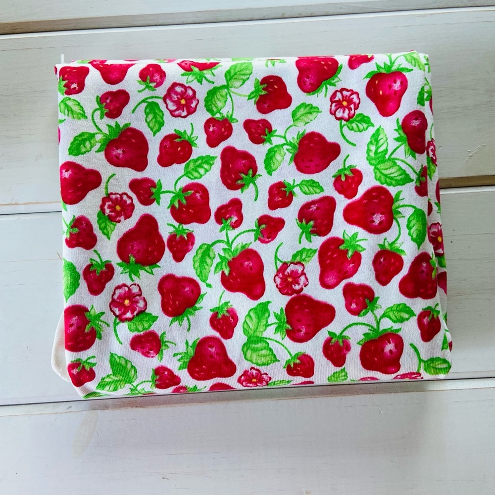 Strawberry Jersey T-Shirt material